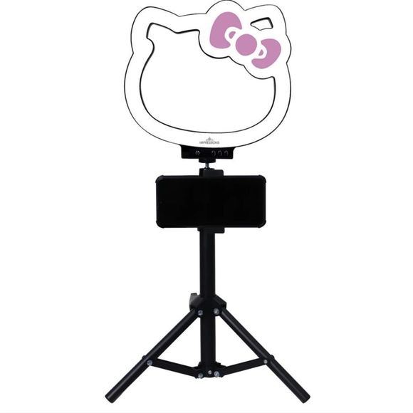 Impressions For Hello Kitty Super Cute 10" RGB Desktop Ring Light w/Tripod - Picture 3 of 14